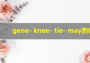 gene- knee- tie- may的微博